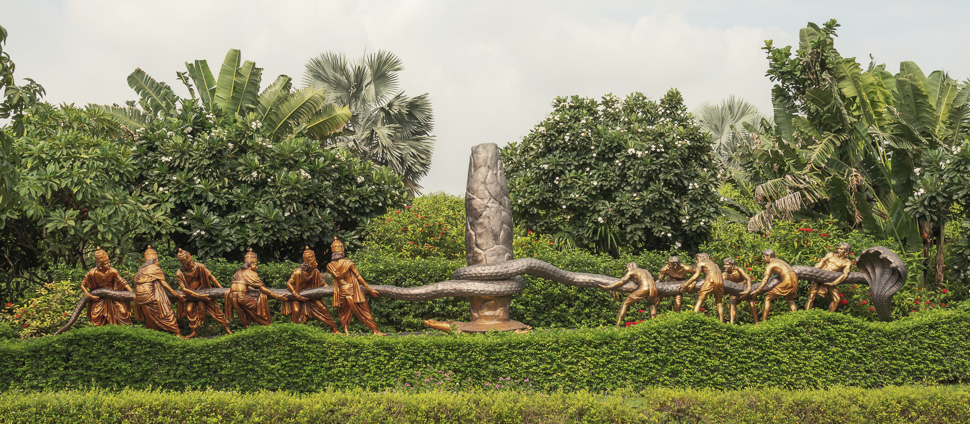 Swaminarayan Akshardham, Gujarat: Garden - Samudra Manthan