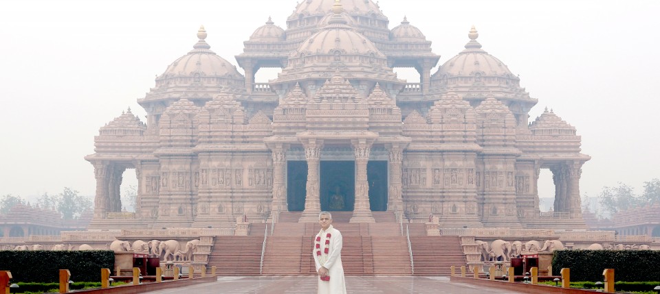 London Mayor Sadiq Khan Visits Swaminarayan Akshardham, New Delhi